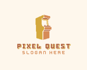 Pixel Arcade Gaming logo design