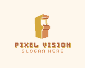 Pixel Arcade Gaming logo design