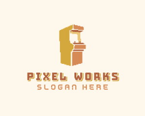 Pixel - Pixel Arcade Gaming logo design