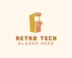 Pixel Arcade Gaming logo design