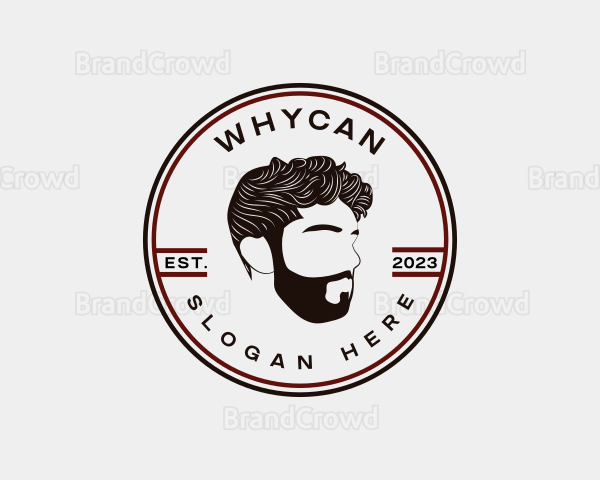 Barbershop Man Beard Logo