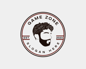 Barbershop Man Beard Logo