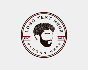 Barbershop Man Beard Logo