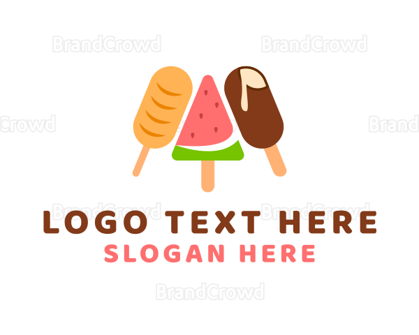 Summer Food Ice Cream Logo