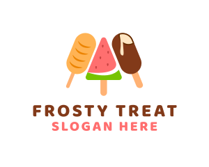 Popsicle - Summer Food Ice Cream logo design