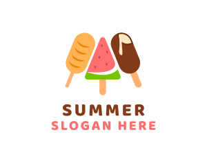 Summer Food Ice Cream  logo design