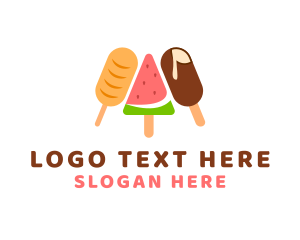 Multicolor - Summer Food Ice Cream logo design
