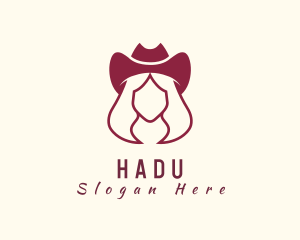 Simple - Simple Cowgirl Woman logo design