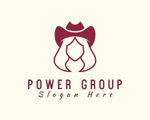 Mexican - Simple Cowgirl Woman logo design
