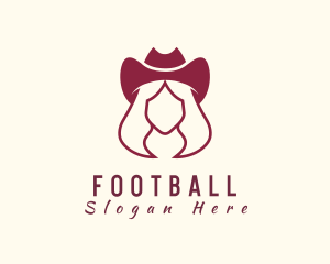 Western - Simple Cowgirl Woman logo design