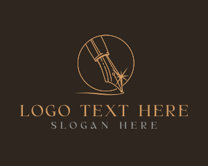 Pen - Calligraphy Pen Nib logo design