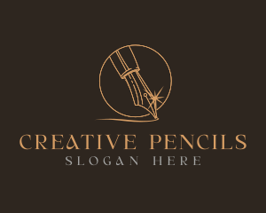 Calligraphy Pen Nib logo design