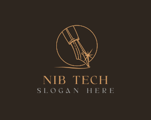 Nib - Calligraphy Pen Nib logo design