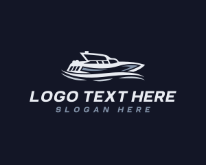 Yacht - Yacht Speedboat Transport logo design