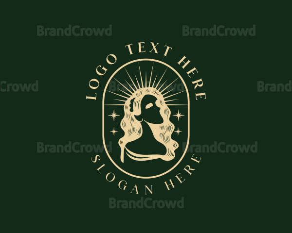 Goddess Crown Hair Logo