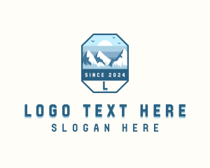 Lake - Outdoor Mountain Summit logo design