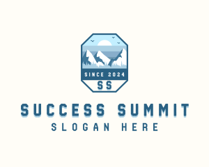 Outdoor Mountain Summit logo design