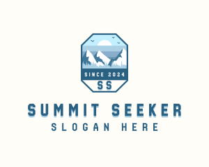 Outdoor Mountain Summit logo design