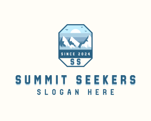 Outdoor Mountain Summit logo design