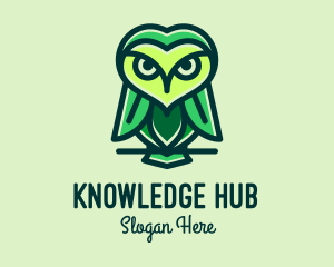 Tweet - Green Leaf Owl logo design