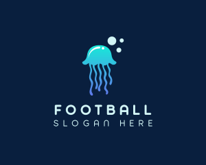 Jellyfish Sea Bubble  Logo