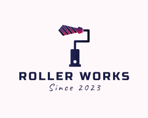 Paint Roller Tie  logo design