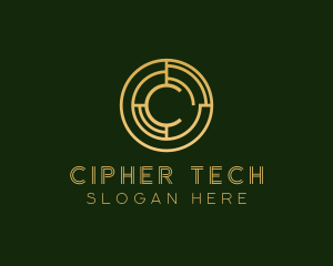 Cryptography - Crypto Technology Letter C logo design