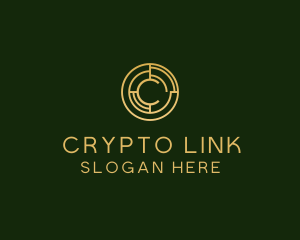 Crypto Technology Letter C logo design