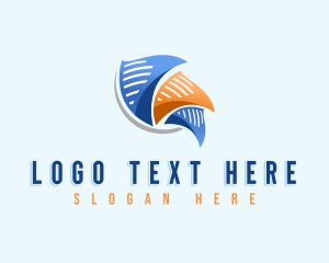 File - Paper File Document logo design