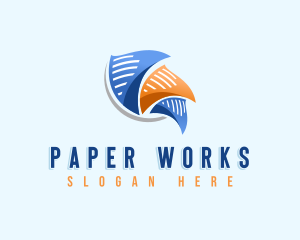 Paper - Paper File Document logo design