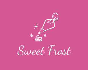 Icing - Sparkling Icing Piping Bag logo design