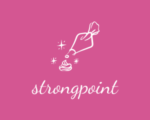 Culinary - Sparkling Icing Piping Bag logo design