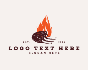 Pork - Meat Rib Restaurant logo design