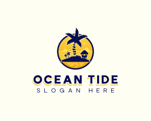 Tide - Tropical Beach Island logo design