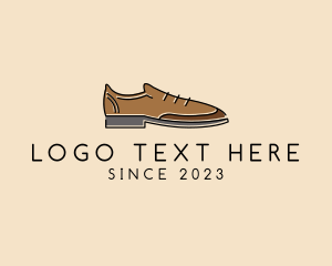 Men - Oxford Leather Shoe logo design