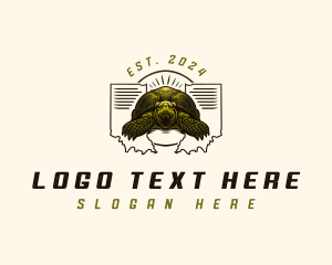 Indiana - Indiana Turtle Reptile logo design