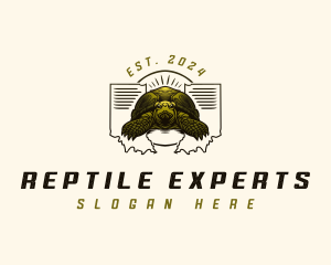 Indiana Turtle Reptile logo design