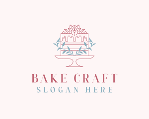 Sweet Flower Cake logo design