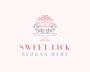 Sweet Flower Cake logo design