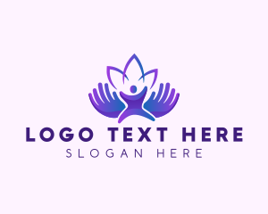 Exercise - Lotus Flower Massage logo design