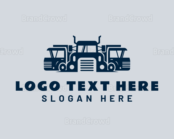 Blue Courier Trucking Logo