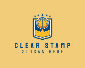 Basketball Ball Emblem logo design