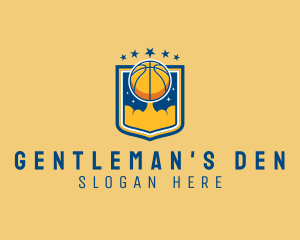 Basketball Ball Emblem logo design