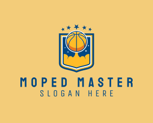 Basketball Ball Emblem logo design