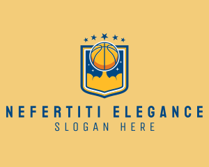 Basketball Ball Emblem logo design