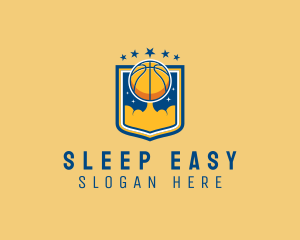 Basketball Ball Emblem logo design