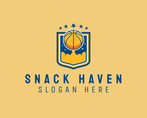 Basketball Ball Emblem logo design