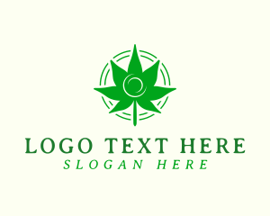 Cannabis - Green Marijuana Leaf logo design