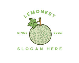 Fresh Melon Fruit Logo