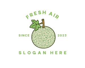 Fresh Melon Fruit logo design